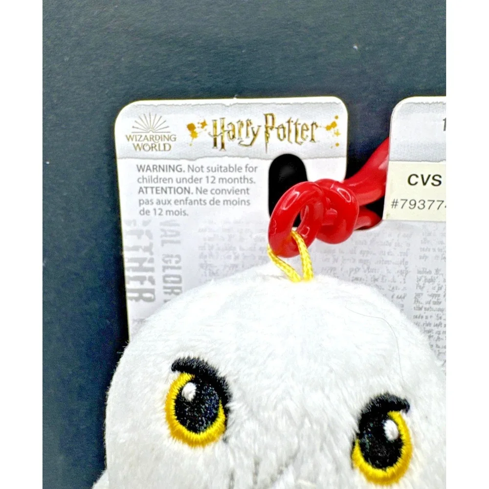 Harry Potter's Hedwig The Owl Key Ring CLIP ON‎ Wizard Plush Toy Collectable